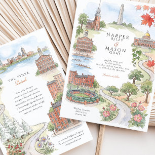 Invitation Mariage à Boston MA avec vue sur Fenway Park et Fa
