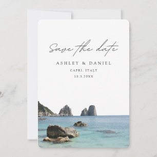 Invitation Mariage à Capri en Italie Enregistrez la date