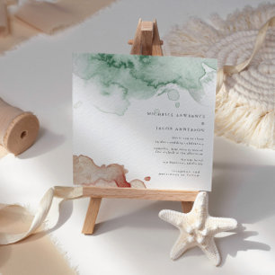 Invitation Mariage à deux tons Elégant