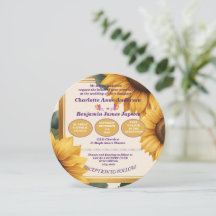 Mariage à fleurs de tournesols