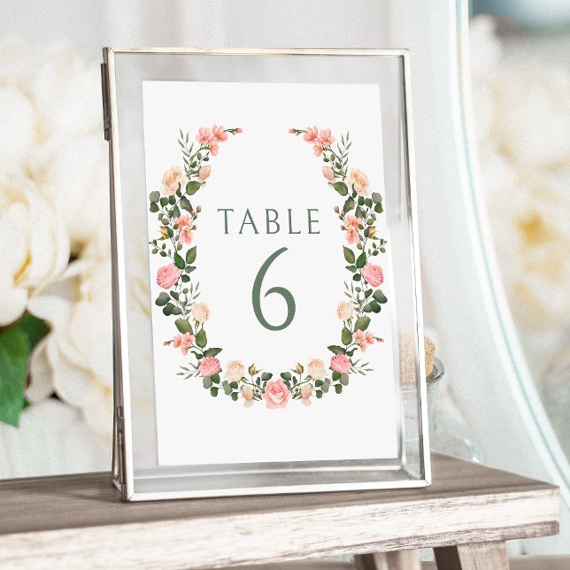 Invitation Mariage à fleurs roses rose (Créateur téléchargé)