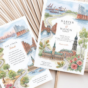 Invitation Mariage à Hambourg Elbphilharmonie Speicherstadt