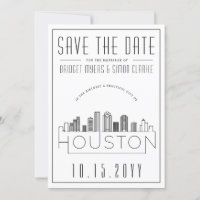 Mariage à Houston | Sauvegarde de la skyline styli