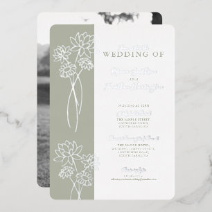 Invitation Mariage à huile de  de la plante d'arge