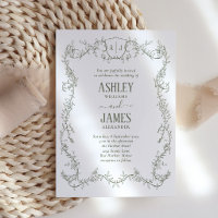 Mariage à la Crête de Monogramme de Sauge de Vigne