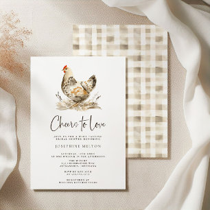 Invitation Mariage à la Ferme de Poulet Brunch pour une Fête