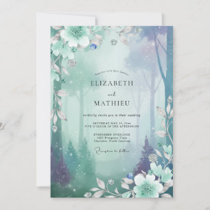 Invitation Mariage à la forêt brumeuse Eucalyptus Mousse de m
