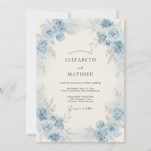 Invitation Mariage à la Petale de Bleuet
