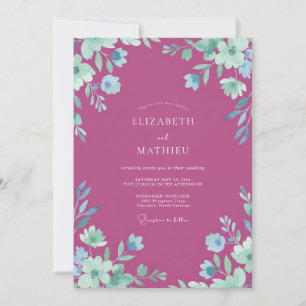 Invitation Mariage à la Petale Peinte de Baie