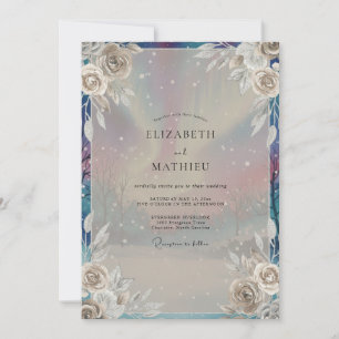 Invitation Mariage à la Pivoine Iridescente