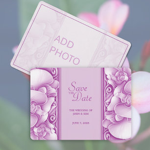 Invitation Mariage à la prune violette orange Enregistrer la