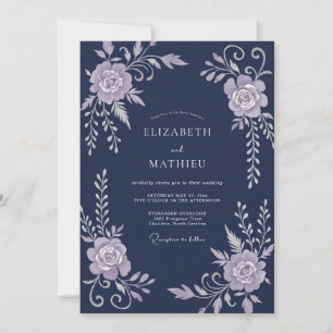 Invitation Mariage à la Vigne de Lilas de Minuit