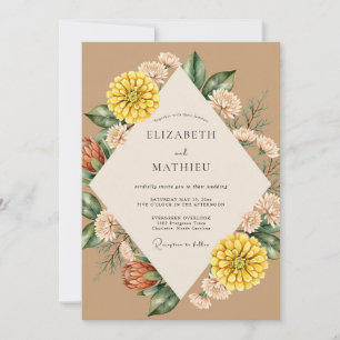 Invitation Mariage à l'aquarelle d'Amber Dahlia
