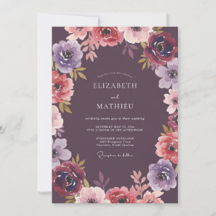 Invitation Mariage à l'Arch Flourish de Prunier Peintre