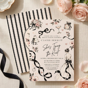 Invitation Mariage à l'horizon : La Robe Noire Noue le Nœud d