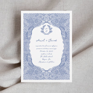 Invitation Mariage à mâchoires florales tiré à la main