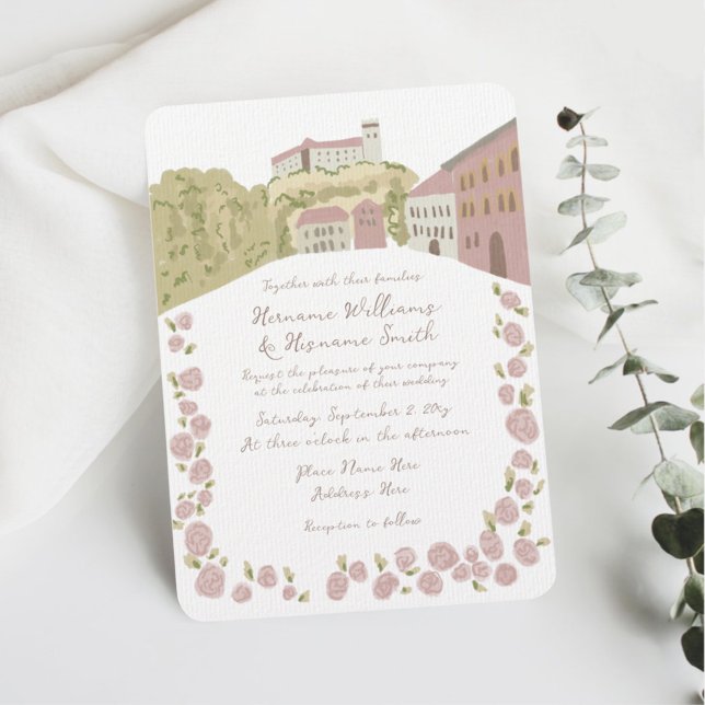 Invitation Mariage à main fantaisie en Mariage de Ljubljana (Créateur téléchargé)