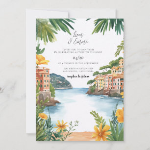 Invitation Mariage à Portofino en Riviera italienne