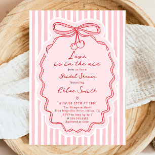 Invitation Mariage à thème de l'amour dans l'air dessiné à la