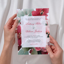 Mariage à thème floral rouge de Noël