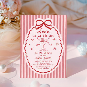 Invitation Mariage à thème Ruban coup de foudre Dessin à la m