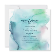 Mariage Abstrait d'aquarelle légère
