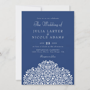 Invitation Mariage Accent Botanique Ethnique Boho