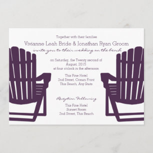 Invitation Mariage Adirondack Purple