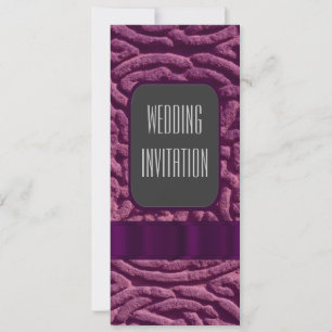 Invitation Mariage alternatif de noeud violet céleste