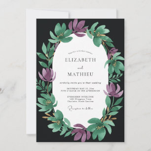 Invitation Mariage Améthyste Jade Magnolia