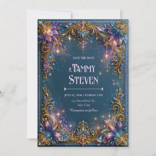 Invitation Mariage Améthyste Starlight Filigree