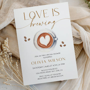 Invitation Mariage Amoureux en Vue - Café & Brunch 