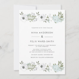Invitation Mariage Anemone vintage