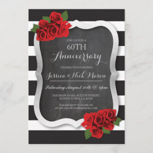 Invitation Mariage Anniversaire Silver Diamond 60e 25 Invitat