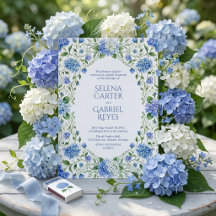 Mariage aquarelle de style Hamptons avec hydrangea