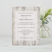 Mariage Arbres de bouleau Blanc Crème Rustique