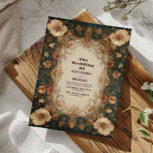 Invitation Mariage Art nouveau vintage