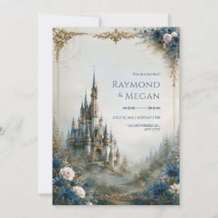 Invitation Mariage au Château Bleu Brumeux