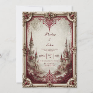 Invitation Mariage au château de Crimson Spire