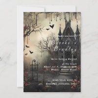 Mariage au Château Hanté Gothique