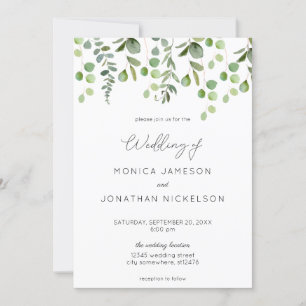 Invitation Mariage au Eucalyptus Verdoyant