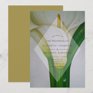 Invitation Mariage au Lys d'Arum
