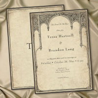 Mariage au Parchemin à l'Arche Gothique Médiévale