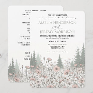 Invitation Mariage au Pré de la Forêt