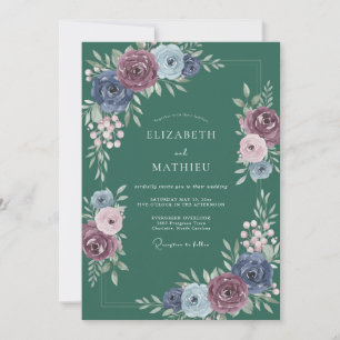 Invitation Mariage au Ranunculus Eucalyptus et essence de pét