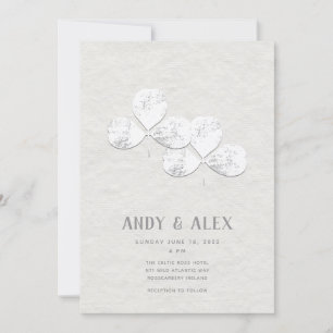 Invitation Mariage au Trèfle Blanc