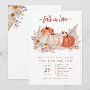 Invitation Mariage automnal de citrouille d'automne