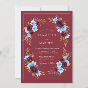 Invitation Mariage Automnal Régence Bordeaux