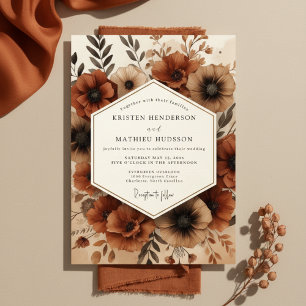 Invitation Mariage Automnal Sienne Bloom
