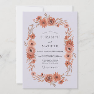 Invitation Mariage Automnal Sublime Terracotta